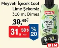 DİMES MEYVELİ İÇECEK COOL LİME ŞEKERSİZ 310 ML indirimli fiyat DİMES MEYVELİ İÇECEK COOL LİME ŞEKERSİZ 310 ML fiyat ve kampanya bilgisi